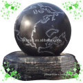 granite ball fountains with map carving (YL-X023)